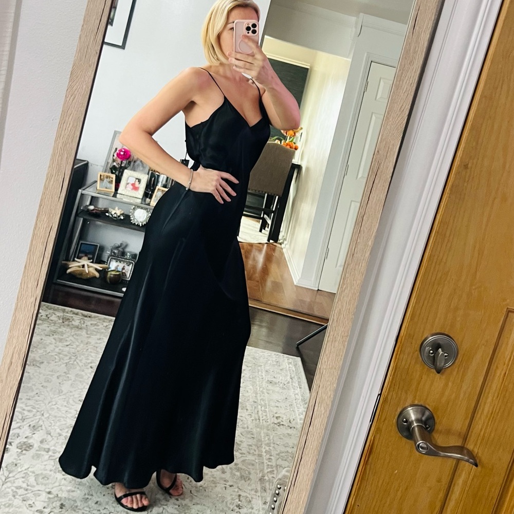 Zara Black Dress with Thin Straps